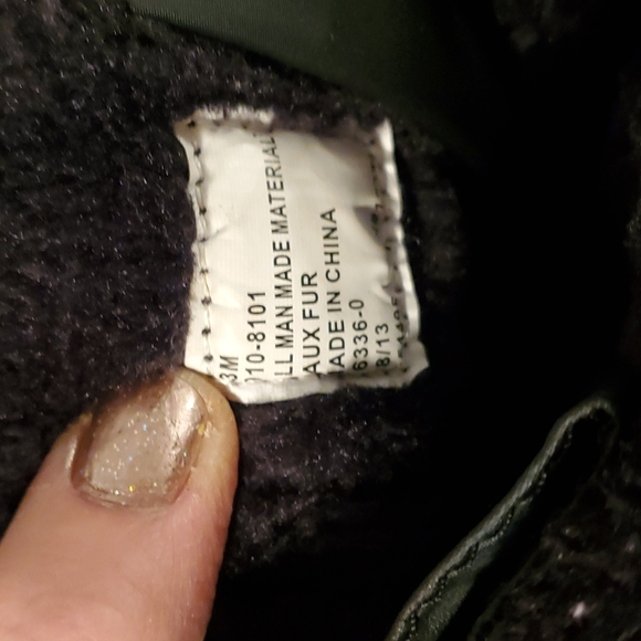 Totes 3 calf boots,black nylon patent accent, side zip. Not worn - Picture 7 of 16